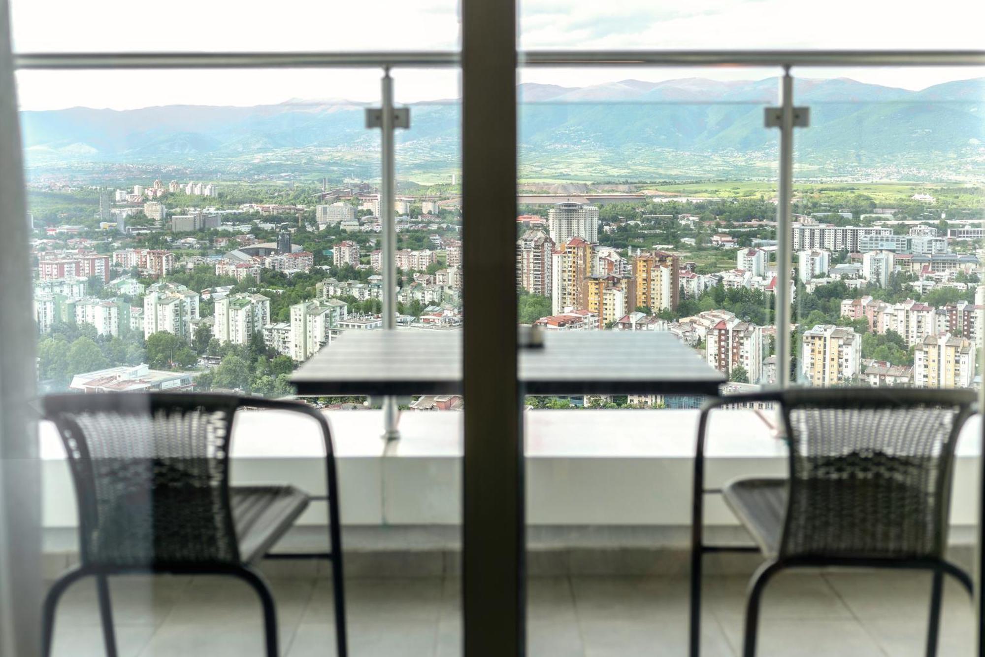 33Rd Floor Twin Apartments In Cevahir Sky City Complex With Pool, Spa, Fitness And Parking Included In Price Скопье Экстерьер фото