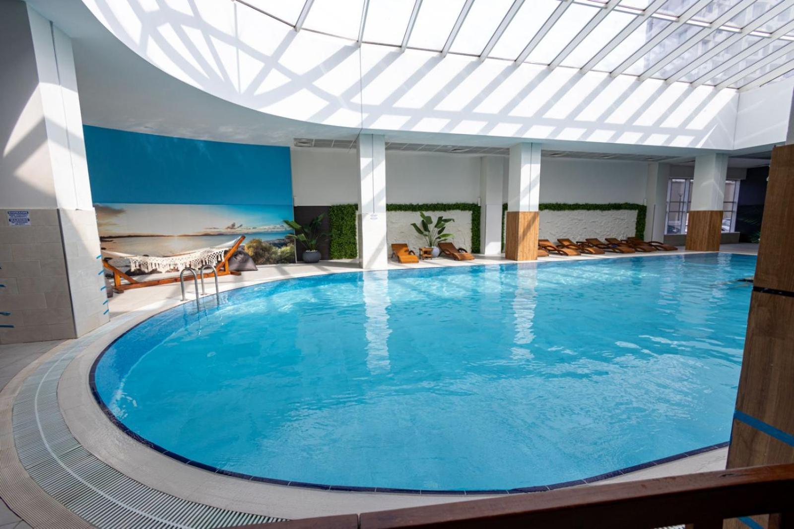 33Rd Floor Twin Apartments In Cevahir Sky City Complex With Pool, Spa, Fitness And Parking Included In Price Скопье Экстерьер фото